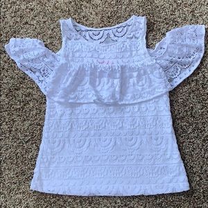 Euc Lilly Pulitzer lace Lyra top white